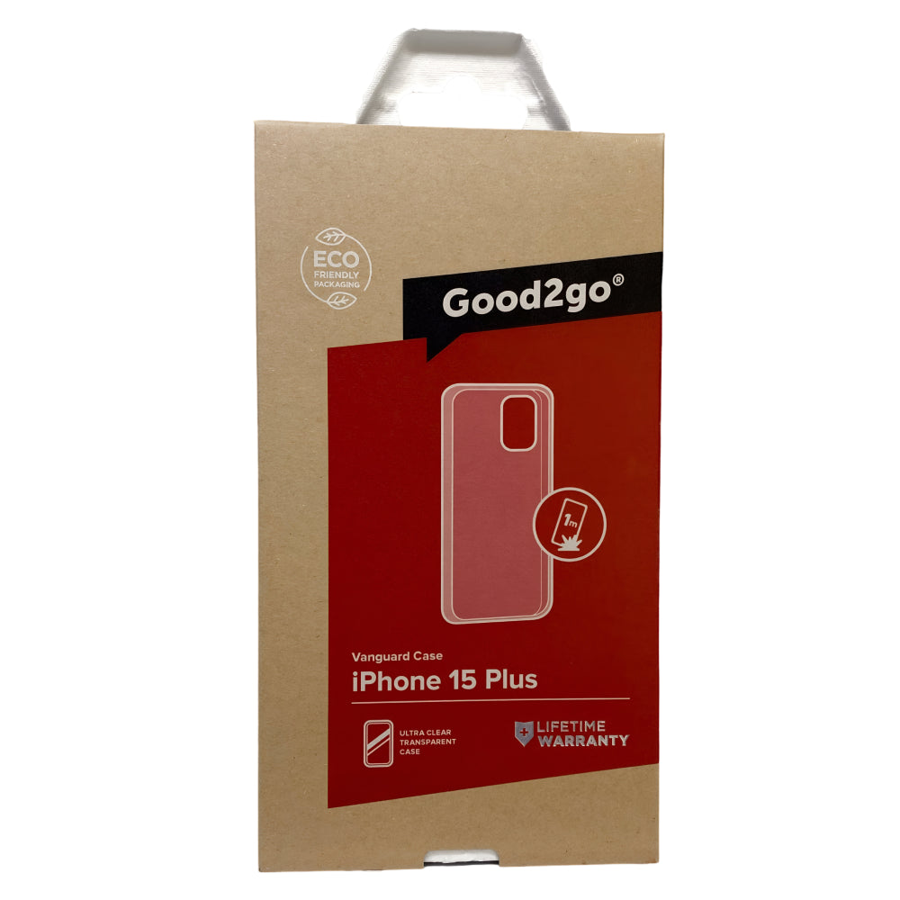 Good 2 Go Vanguard Case (Suits iPhone 15 Plus) - Clear