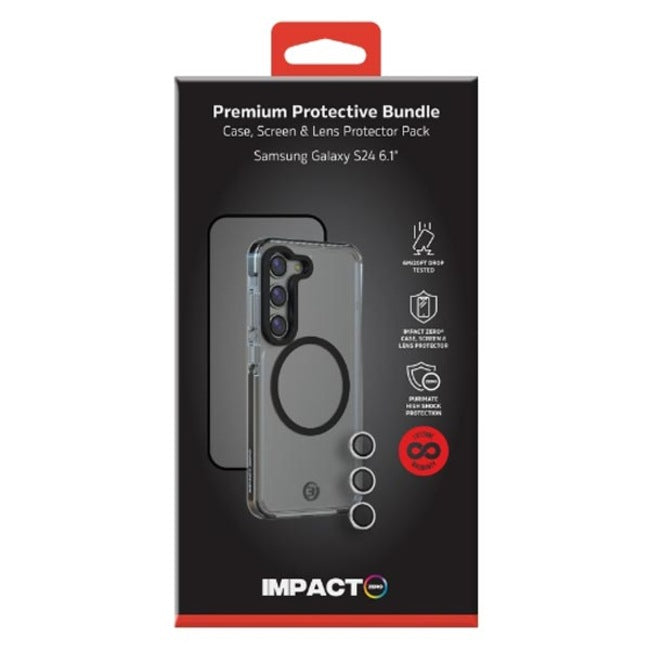 3sixT Impact Zero Premium Case / Screen Protector / Lens Protector (Suits Galaxy S24)