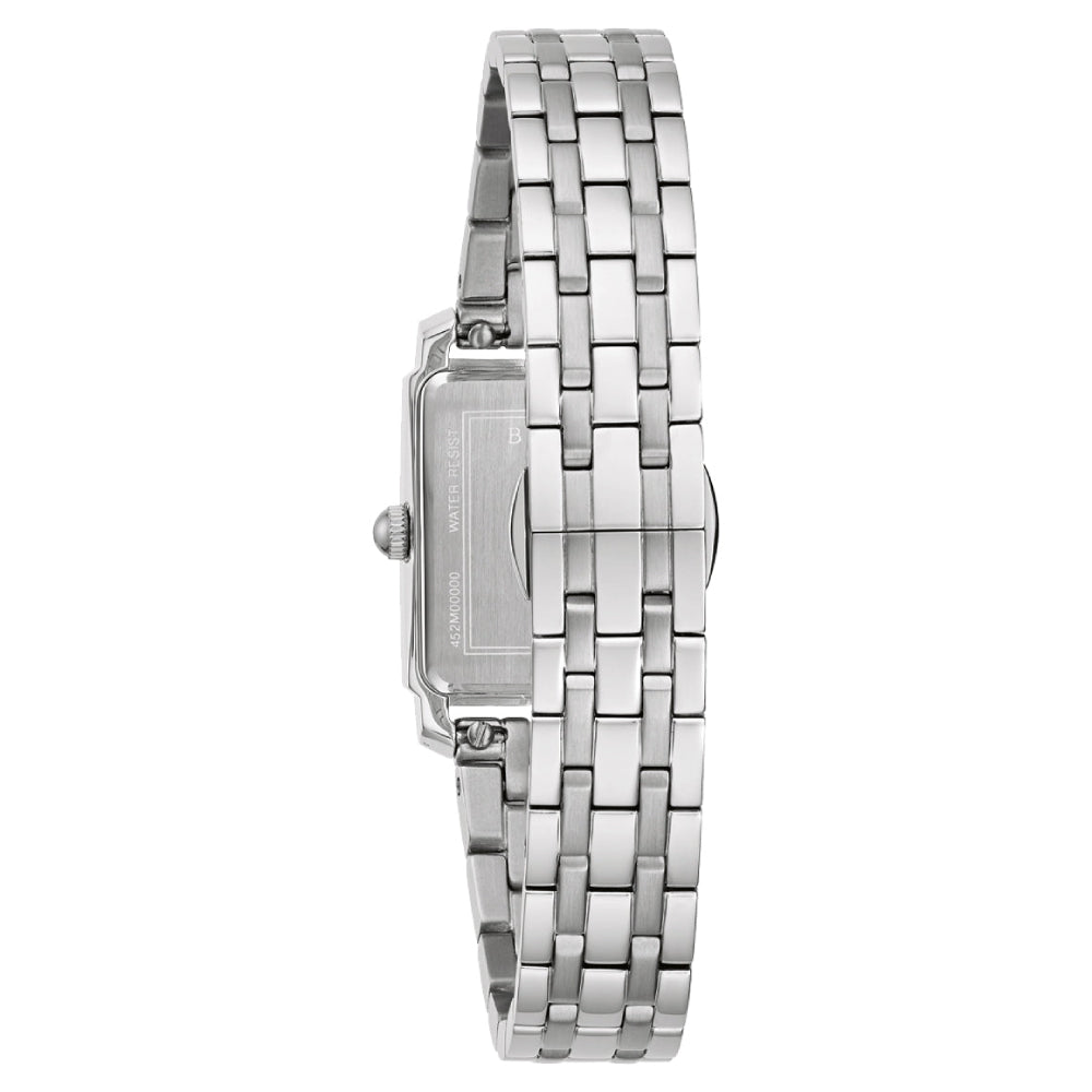 Bulova Sutton Grey Dial Stainless Steel Women's Watch (96P252)