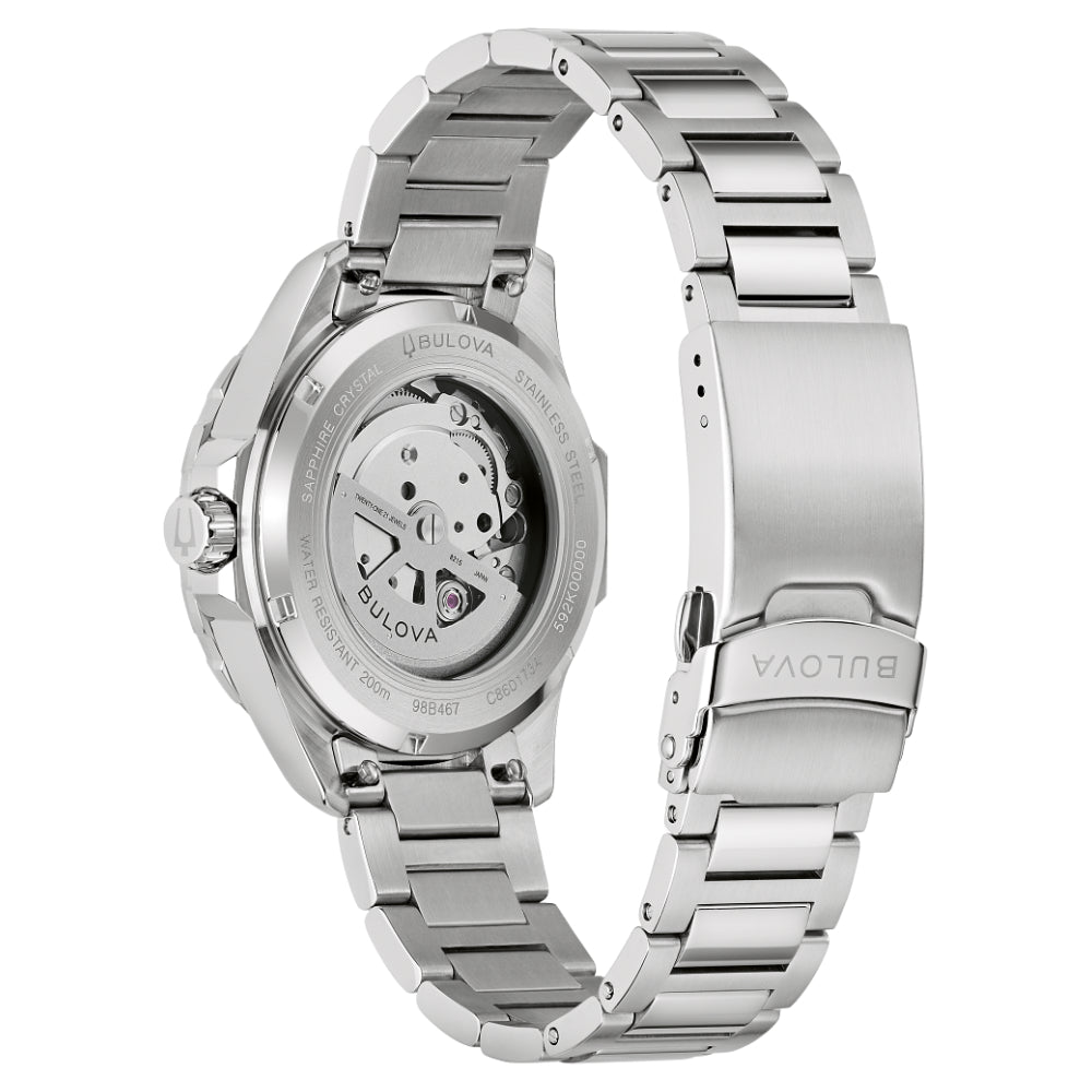 Bulova Automatic Two-Tone Marine Star Green Dial Men's Watch (98B467)