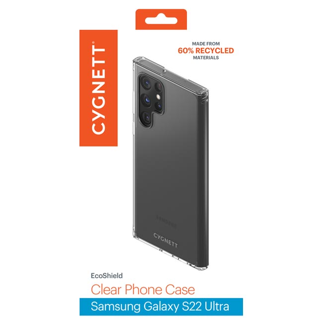 Cygnett EcoShield Case (Suits Galaxy S22 Ultra) - Clear