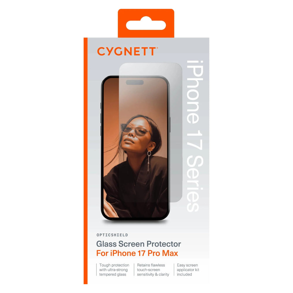 Cygnett OpticShield Glass (Suits iPhone 17 Pro Max) - Clear