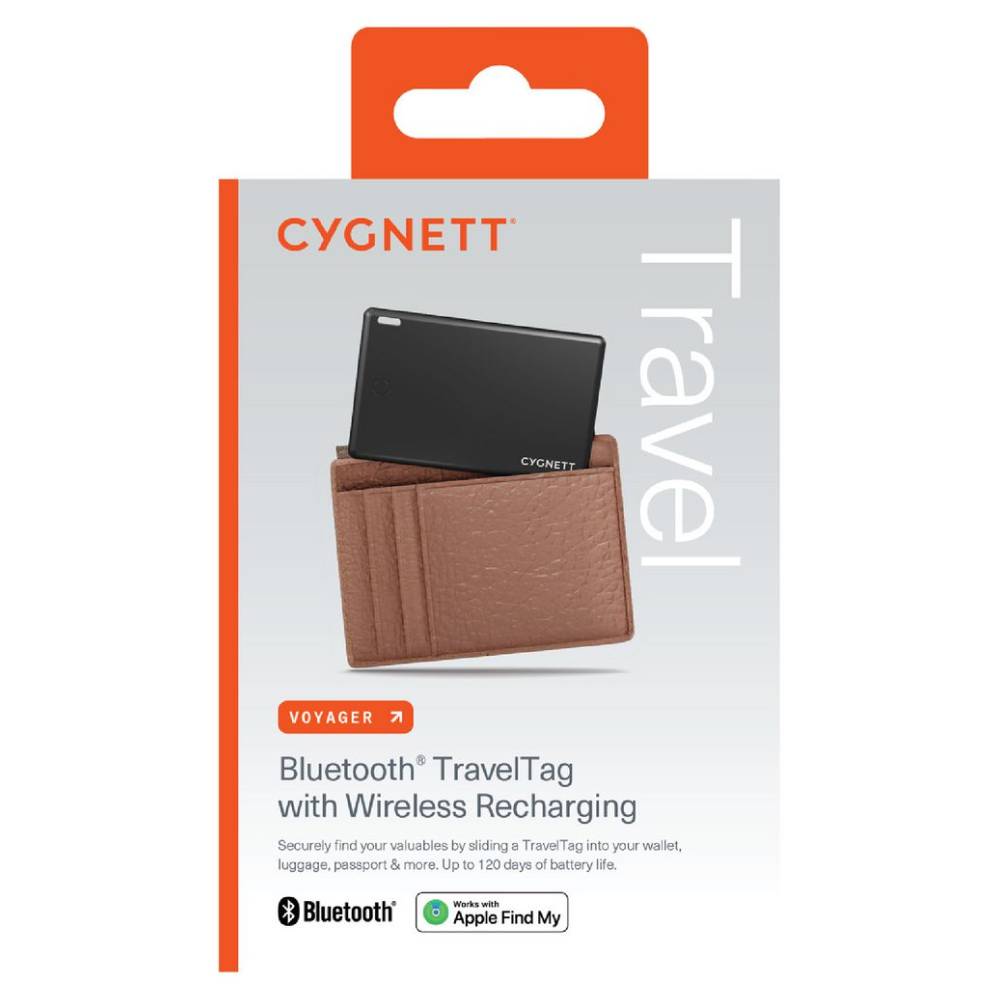 Cygnett Voyager Bluetooth TravelTag with Wireless Recharging - Black