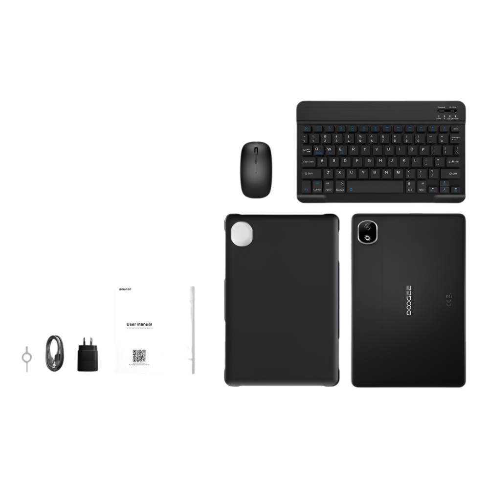 DOOGEE T30E 4G (11-Inch, 9GB RAM+128GB Storage) with Accessory Bundle - Black