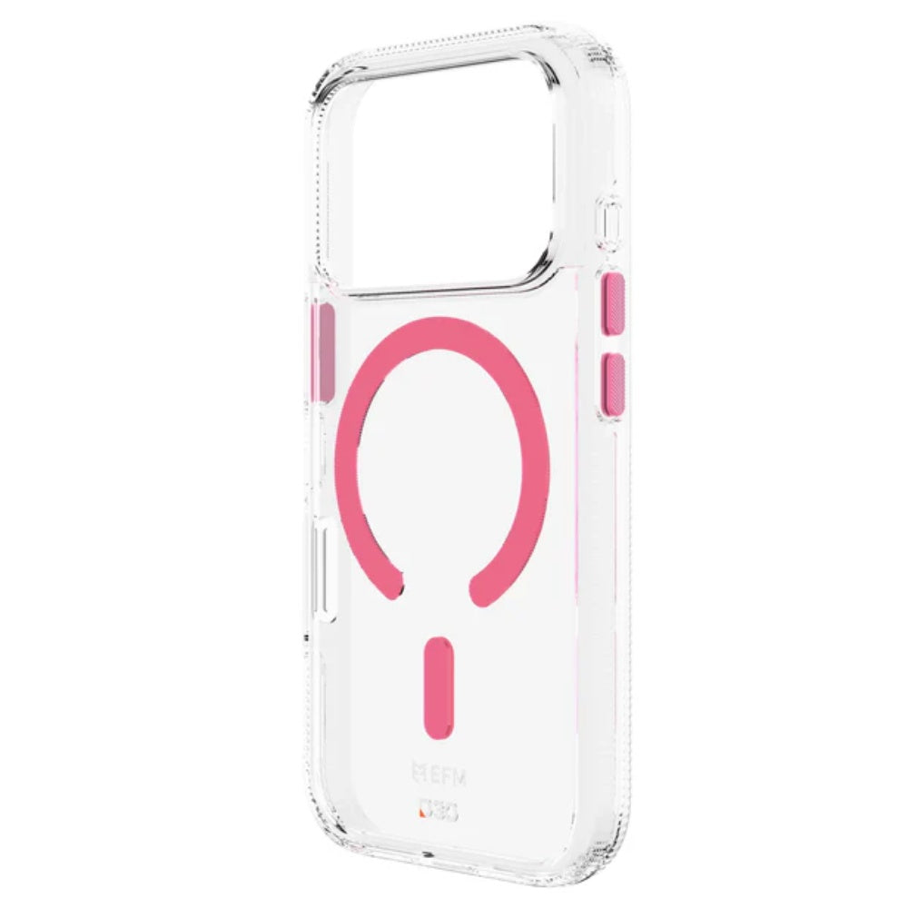 EFM Ibiza Glow Case with D3O Zero (Suits iPhone 17 Pro) - Pink