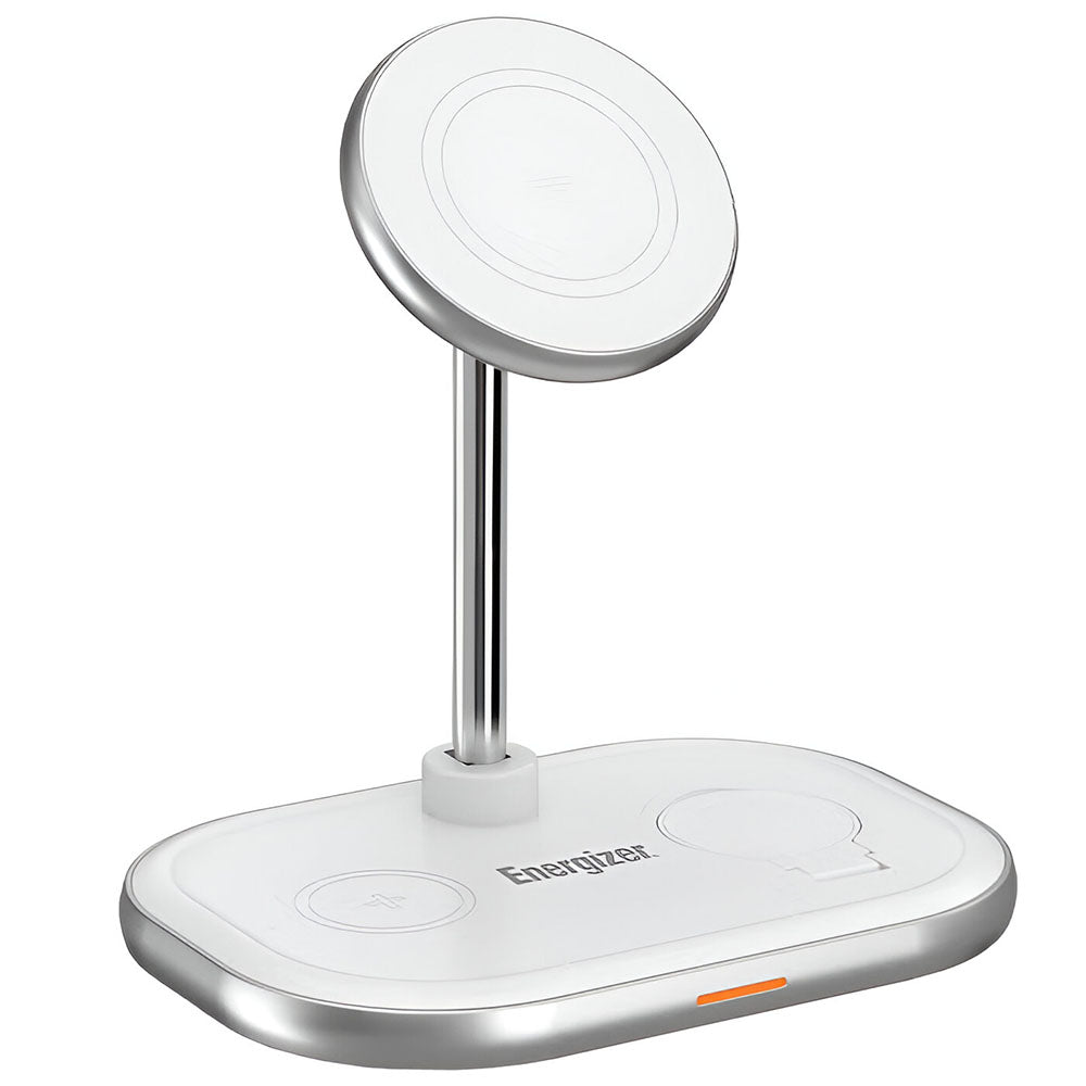 Energizer WCP303 3 in 1 MagSafe Wireless Charging Station - White