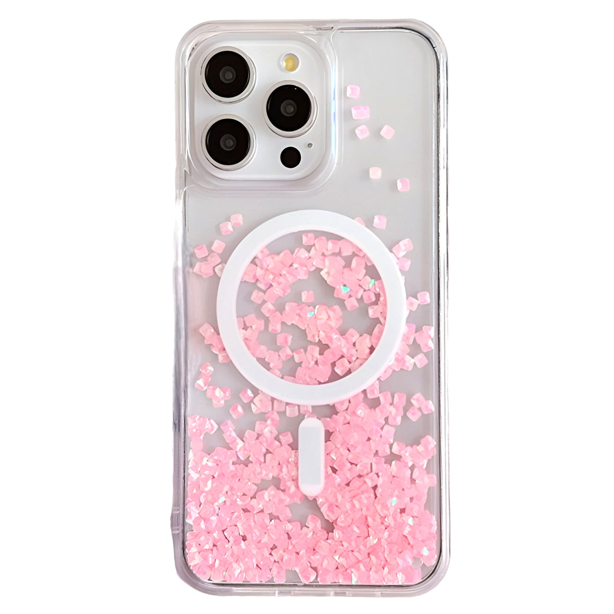 Soka Floating Diamond Magsafe Case (Suits iPhone 16 Pro) - Pink