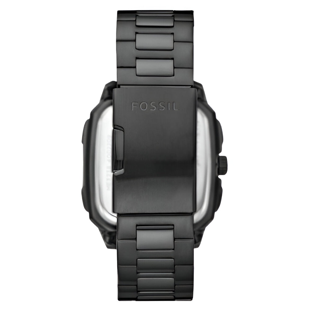 Fossil Inscription Automatic Black Stainless Steel Men’s Watch (ME3238)