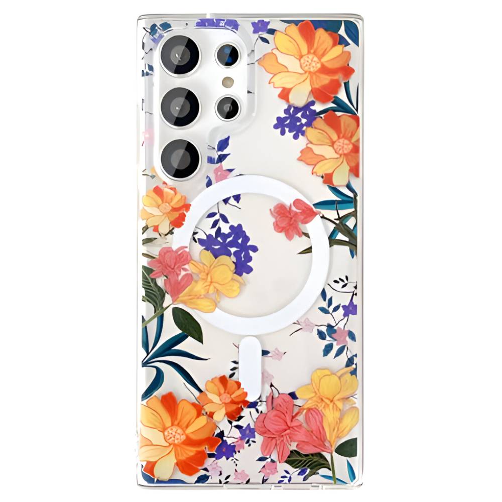 Soka Flower MagSafe Case (Suits Galaxy S25 Ultra) - Colorful Flower
