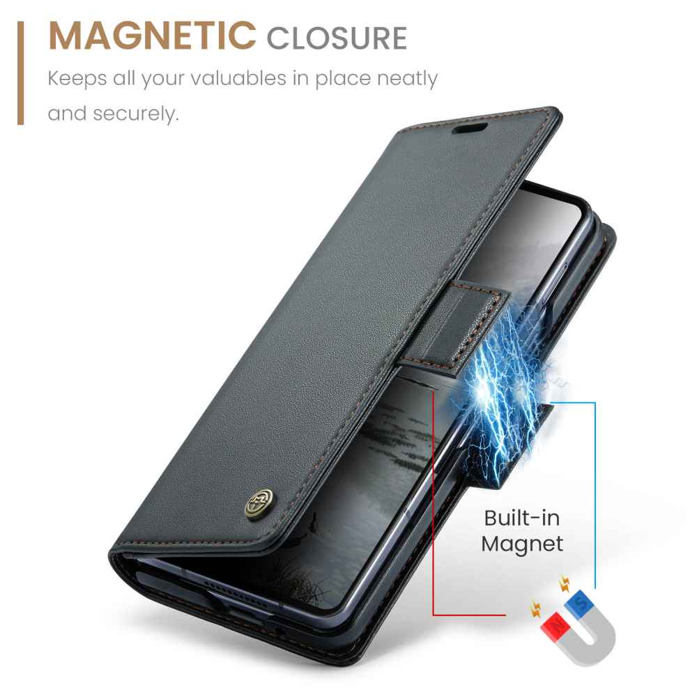 Soka Wallet Case (Suits Galaxy Z Fold 7) - Black