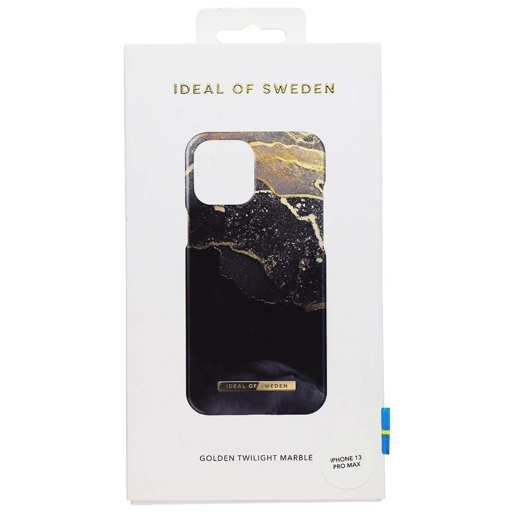 Ideal Of Sweden Fashion Case (Suits iPhone 13 Pro Max) - Golden Twilight Marble