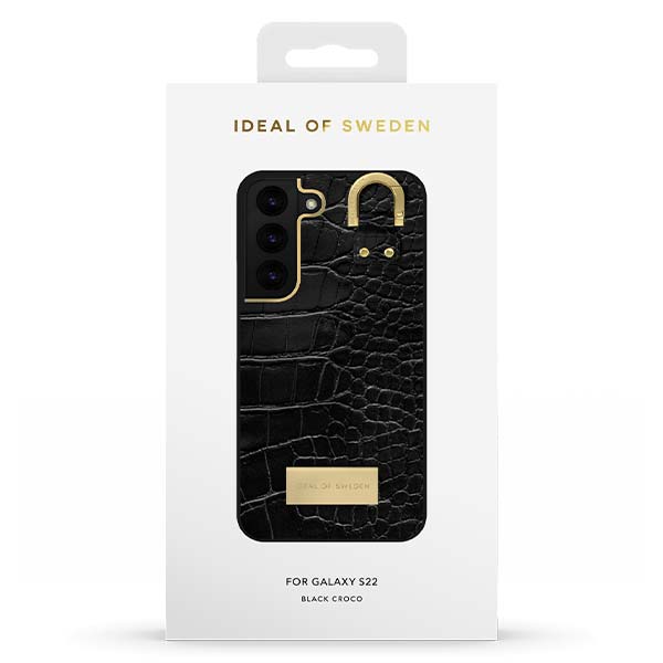 Ideal of Sweden Black Croco Case (Suits Samsung Galaxy S22 Plus)
