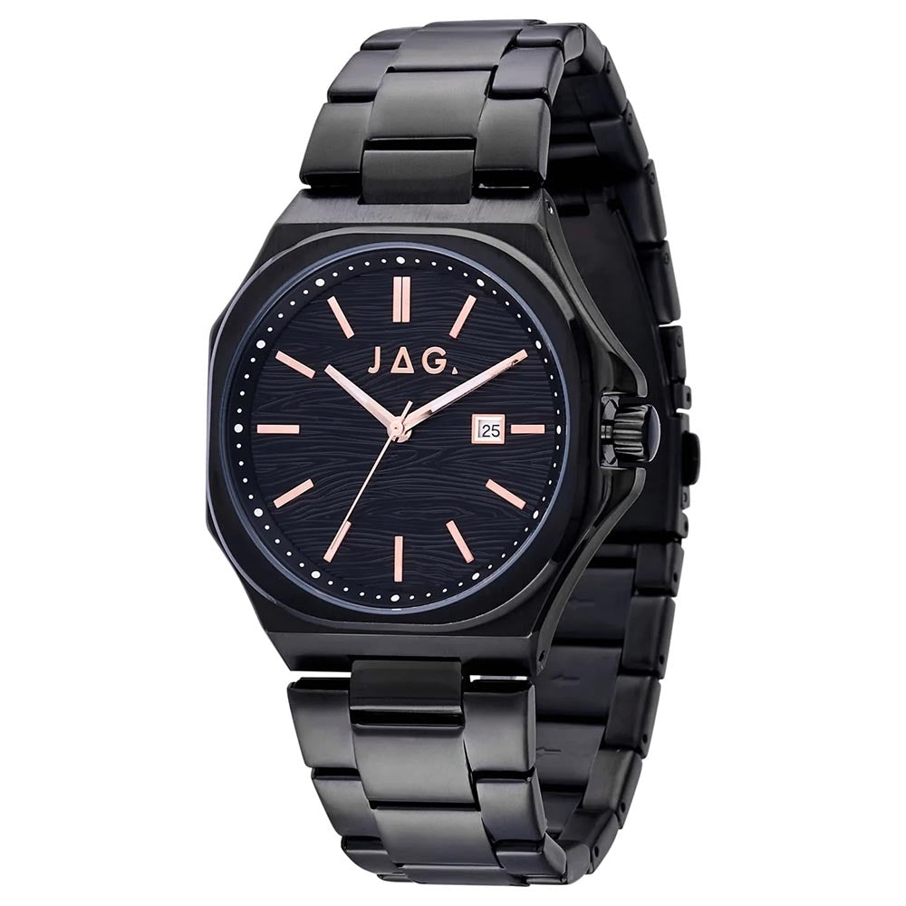 JAG Archer Black-Tone Black Dial Stainless Steel Men's Watch (J2825A)