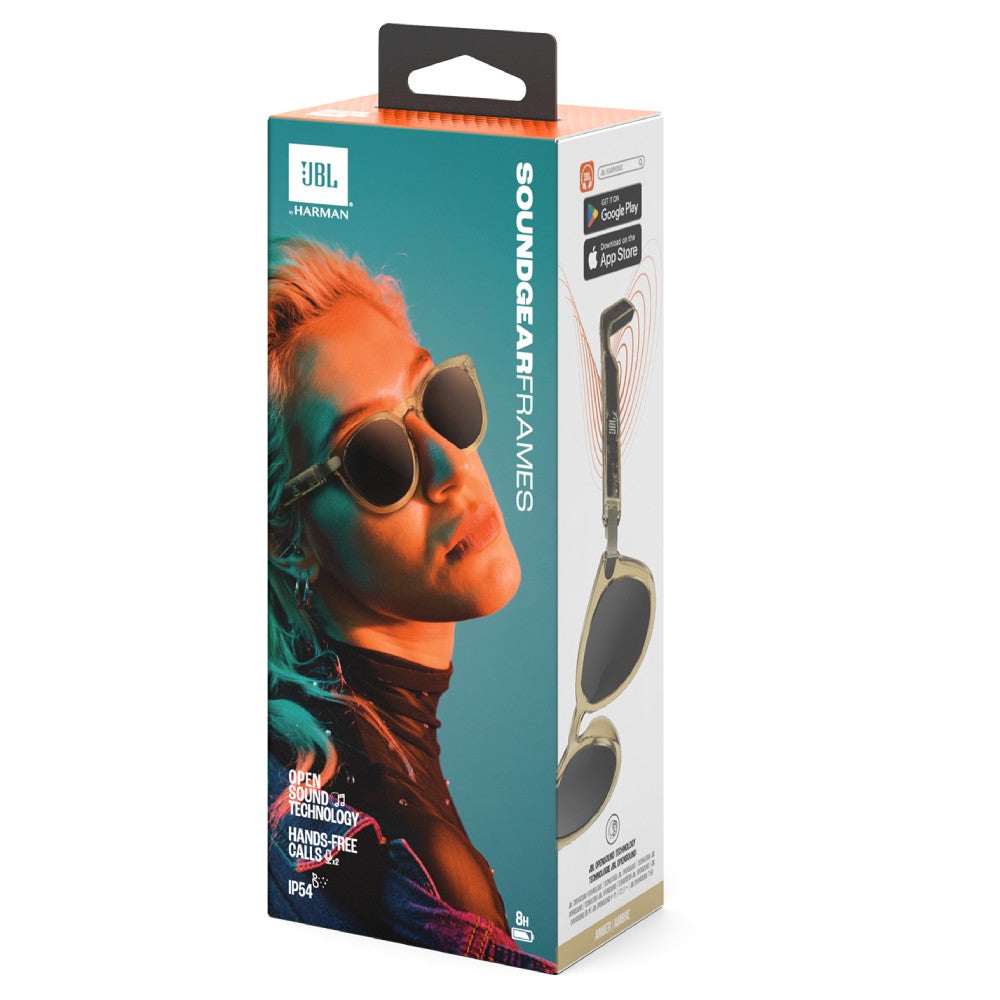 JBL SoundGear Frames Round Glasses (Amber)