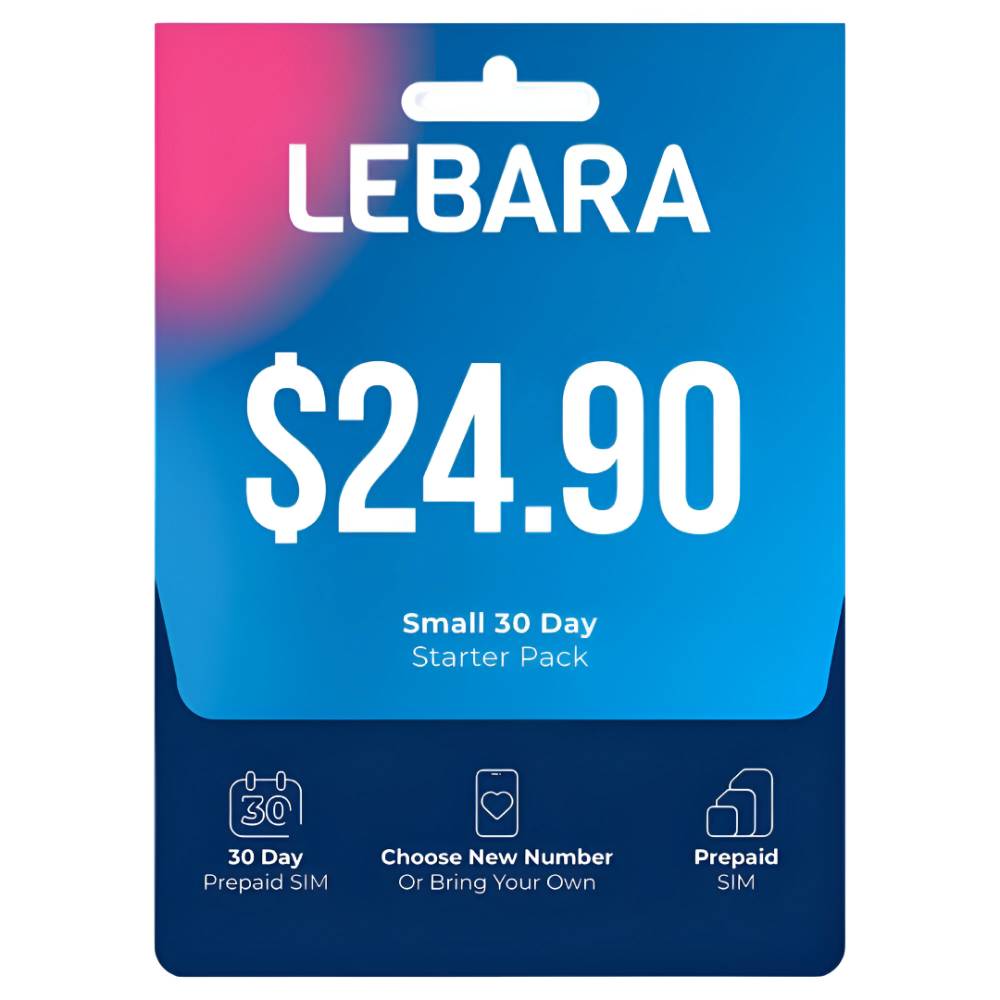 Lebara $24.90 Prepaid Eco SIM Card
