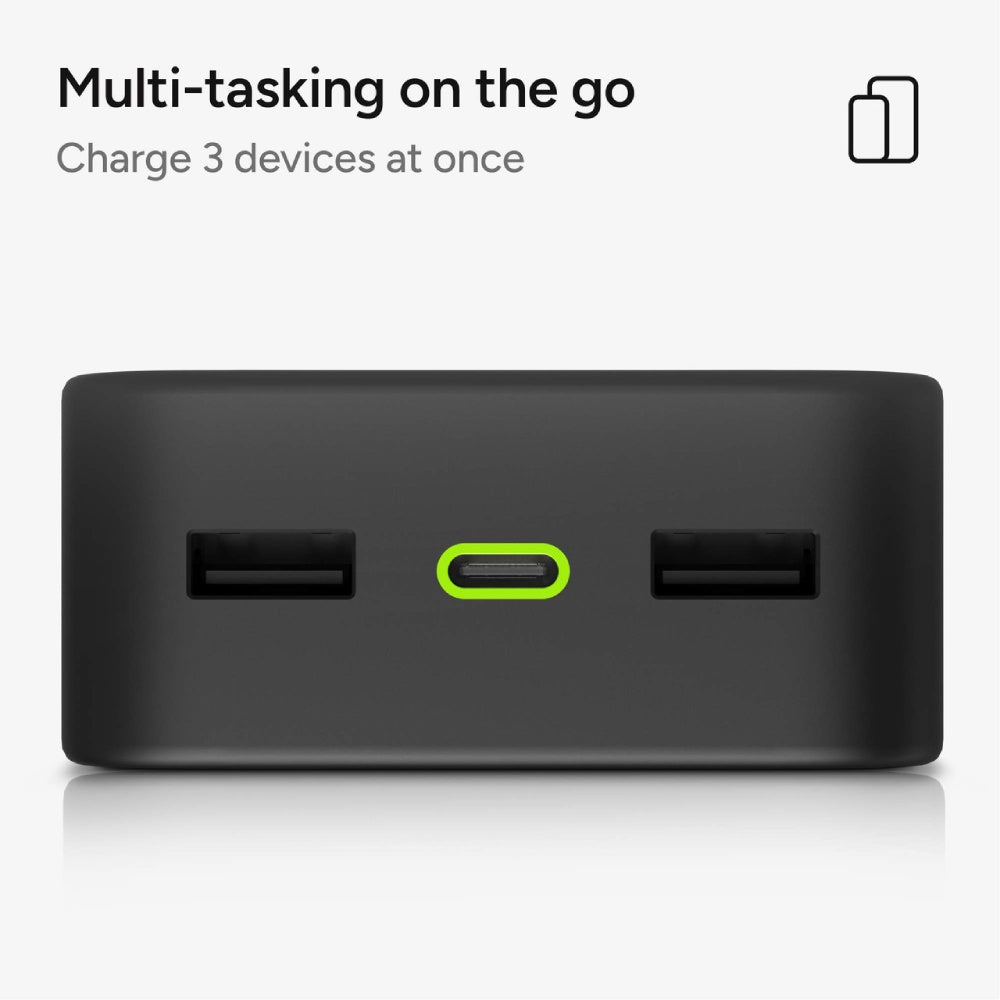 Mophie Powerstation XL 20000mAh 2x USB-A, 1x USB-C 20W PD Output - Black