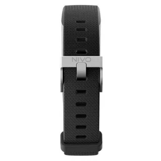 Nivo Smart Bracelet (0.96-inch Display/Heart Rate/Step Count/Sleep Tracking) - Black