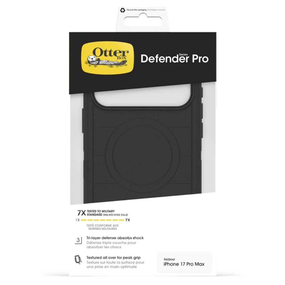 OtterBox Defender Pro Magsafe Case (Suits iPhone 17 Pro Max) - Black