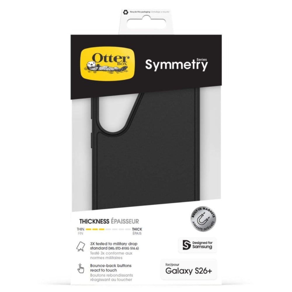 OtterBox Symmetry Magnetic Case (Suits Galaxy S26 Plus) - Black