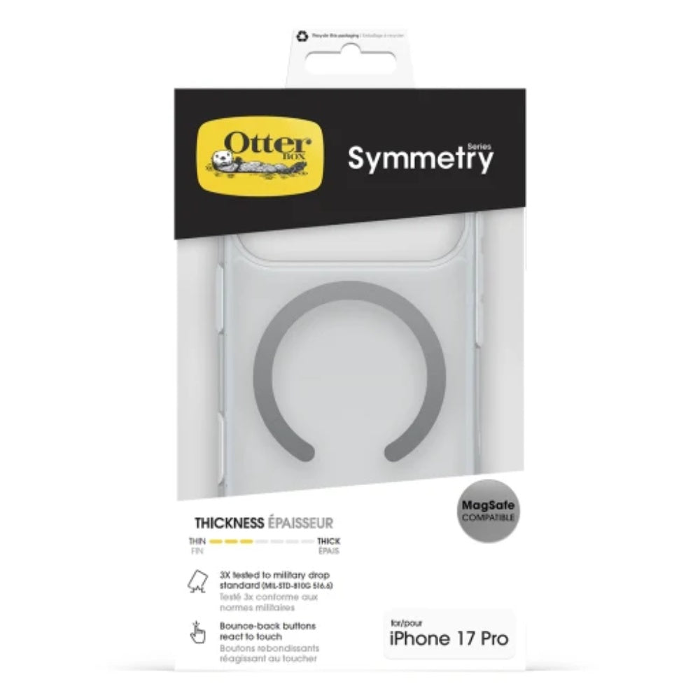 OtterBox Symmetry MagSafe Case (Suits iPhone 17 Pro) - Clear