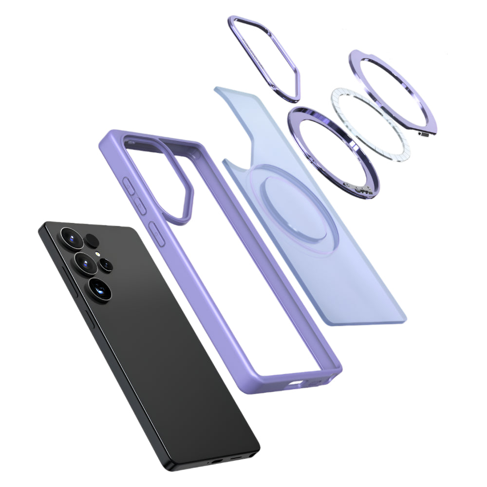 Soka Ring Stand Case (Suits Galaxy S25 Ultra) - Purple