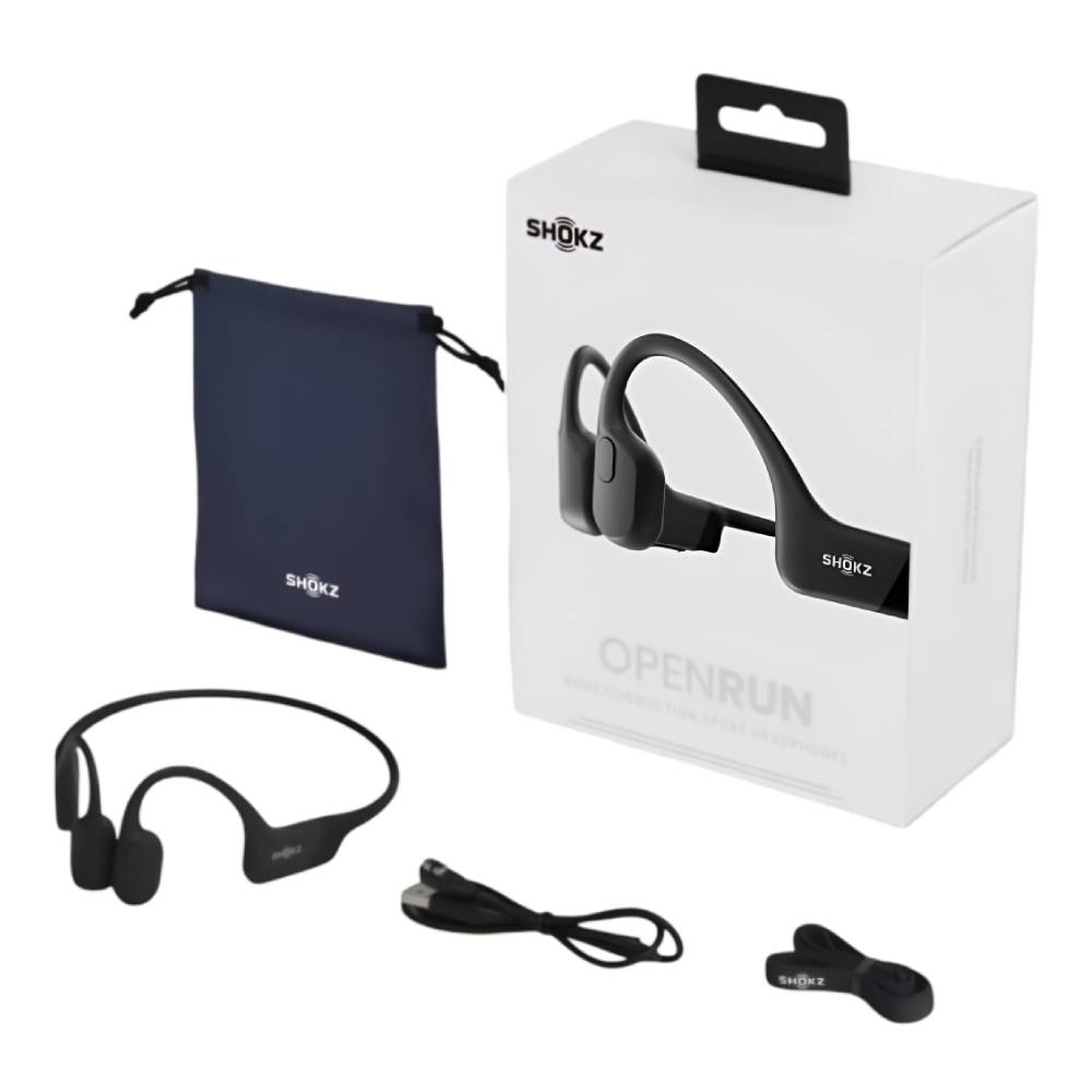 SHOKZ OpenRun Wireless Open-Ear Headphones - Cosmic Black