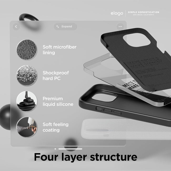 Soka Liquid Case (Suits iPhone 15 Plus) - Black