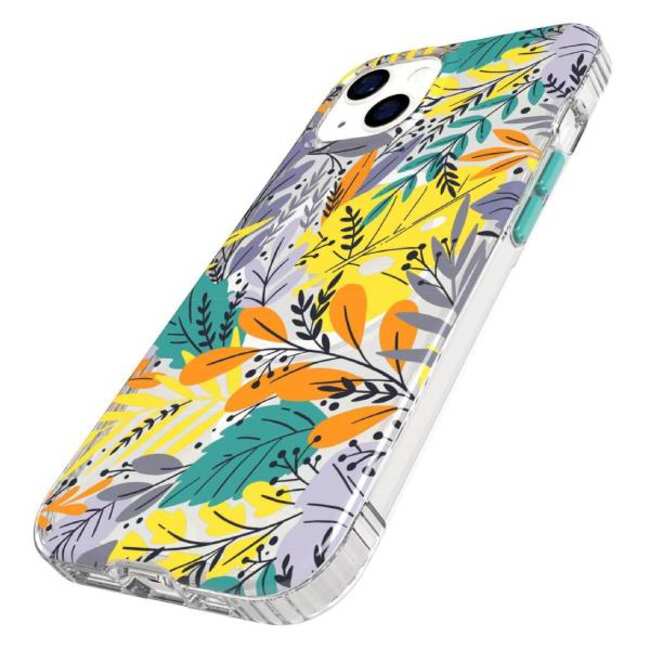 Tech 21 Evo Art MagSafe Case (Suits iPhone 13) - Green Leaf