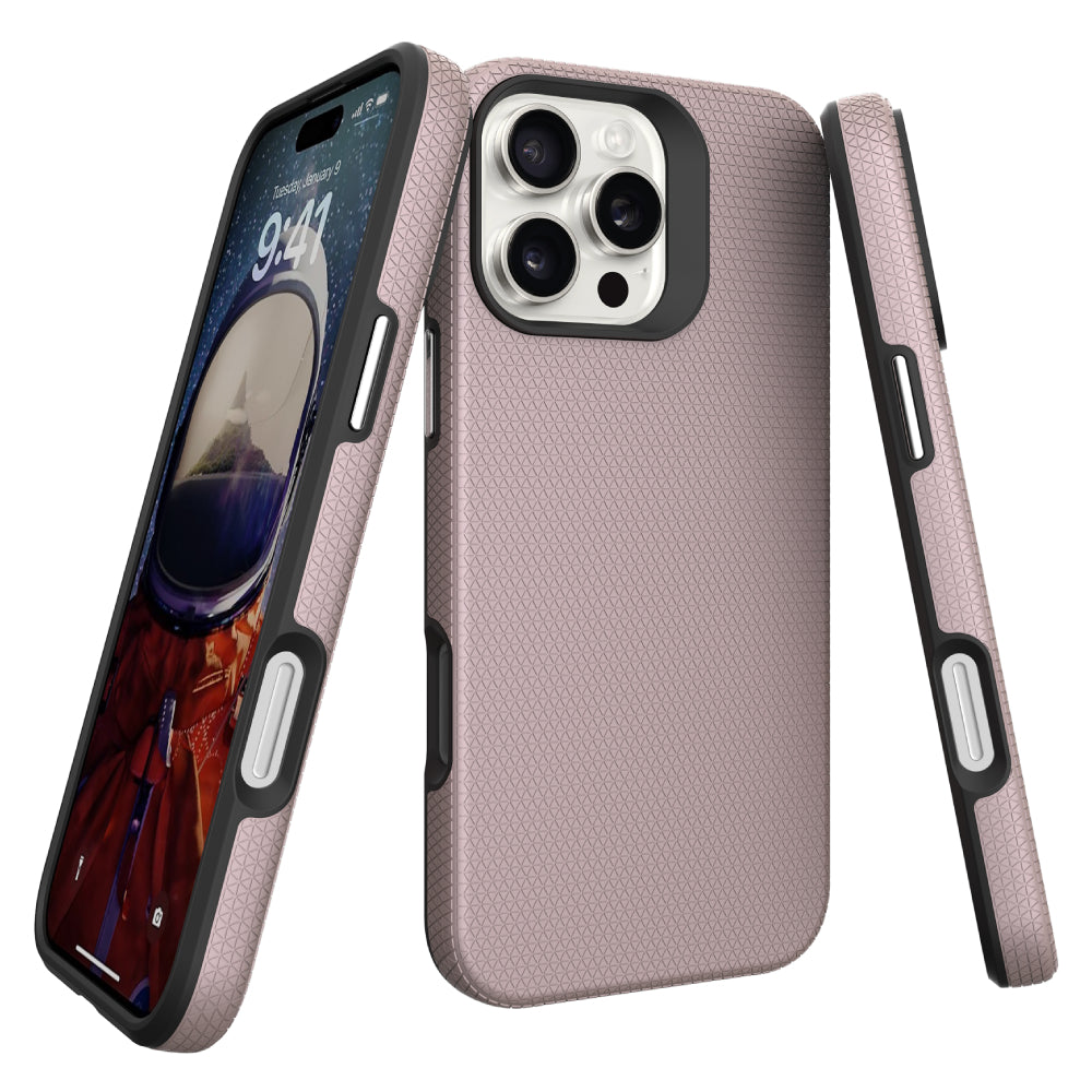 Soka Triangle Case (Suits iPhone 16 Pro Max) - Rose Gold