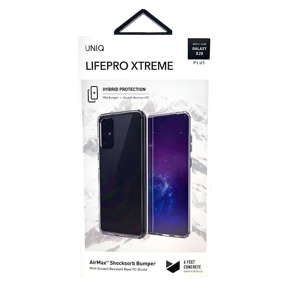 UNIQ Hybrid Lifepro Xtreme Case (Suits Galaxy S20) - Crystal Clear