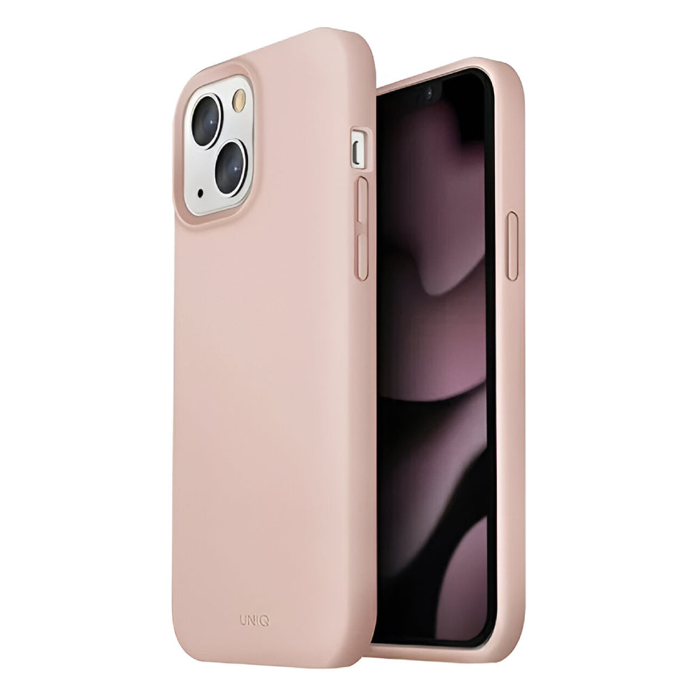 UNIQ Lino Silicone Liquid Case (Suits iPhone 13) - Pink