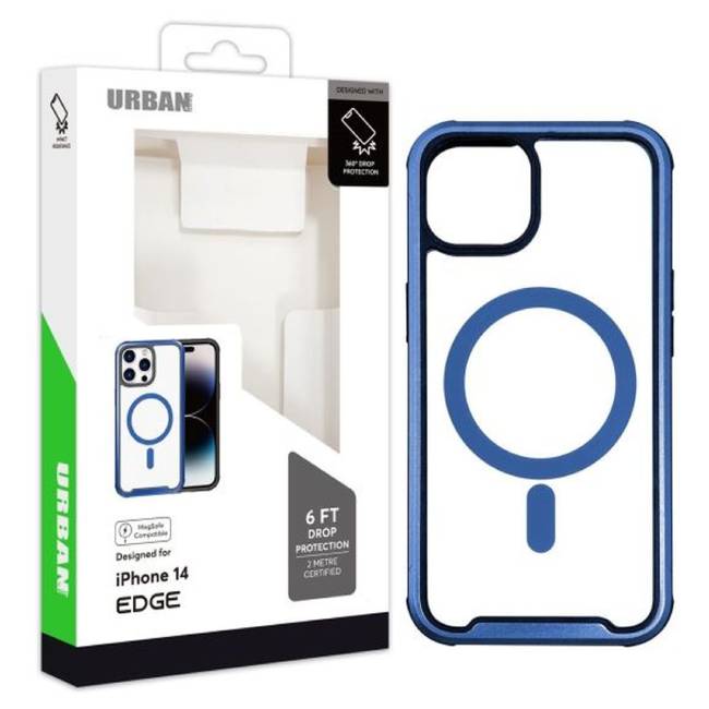 Urban Edge Magsafe Case (Suits iPhone 14) - Blue