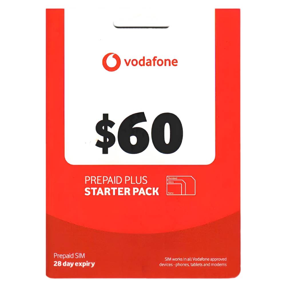 Vodafone $60 Prepaid Eco-SIM