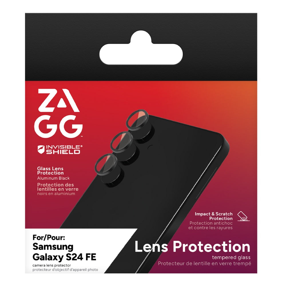 ZAGG Glass Elite Premium Camera Lens Protector (Suits Galaxy S24 FE) - Black