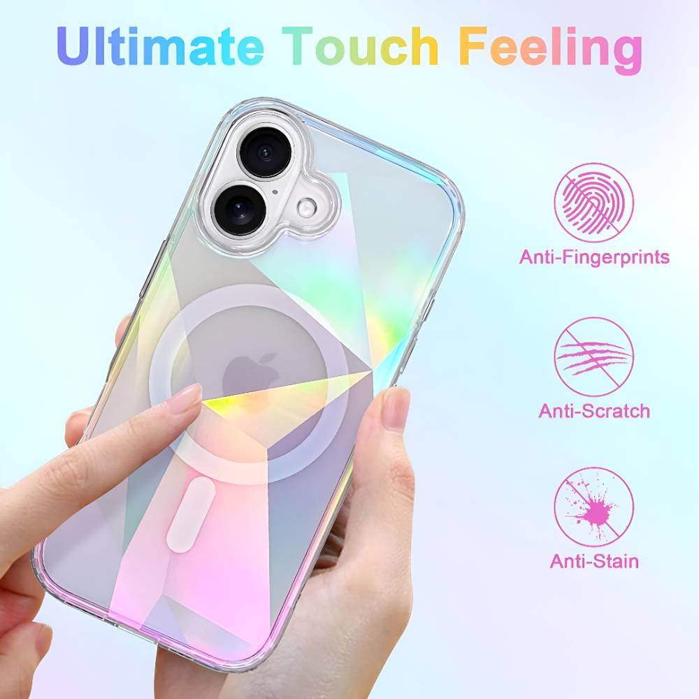 Soka Holographic MagSafe Case (Suits iPhone 17) - Iridescent