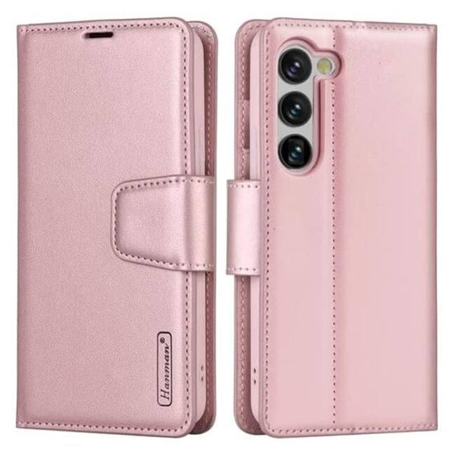 Soka Hanman Wallet Case (Suits Galaxy S24) - Rose Gold