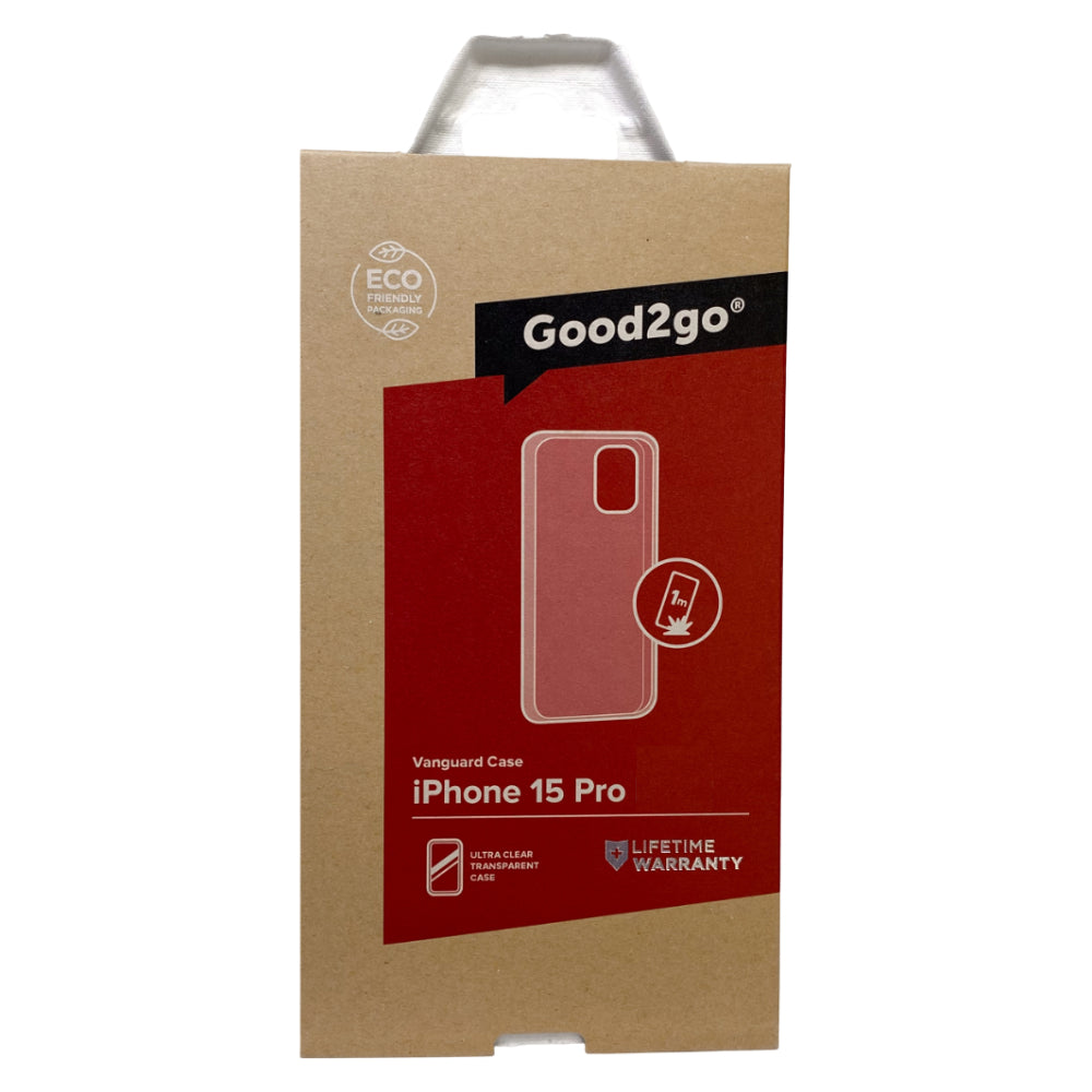 Good 2 Go Vanguard Case (Suits iPhone 15 Pro) - Clear