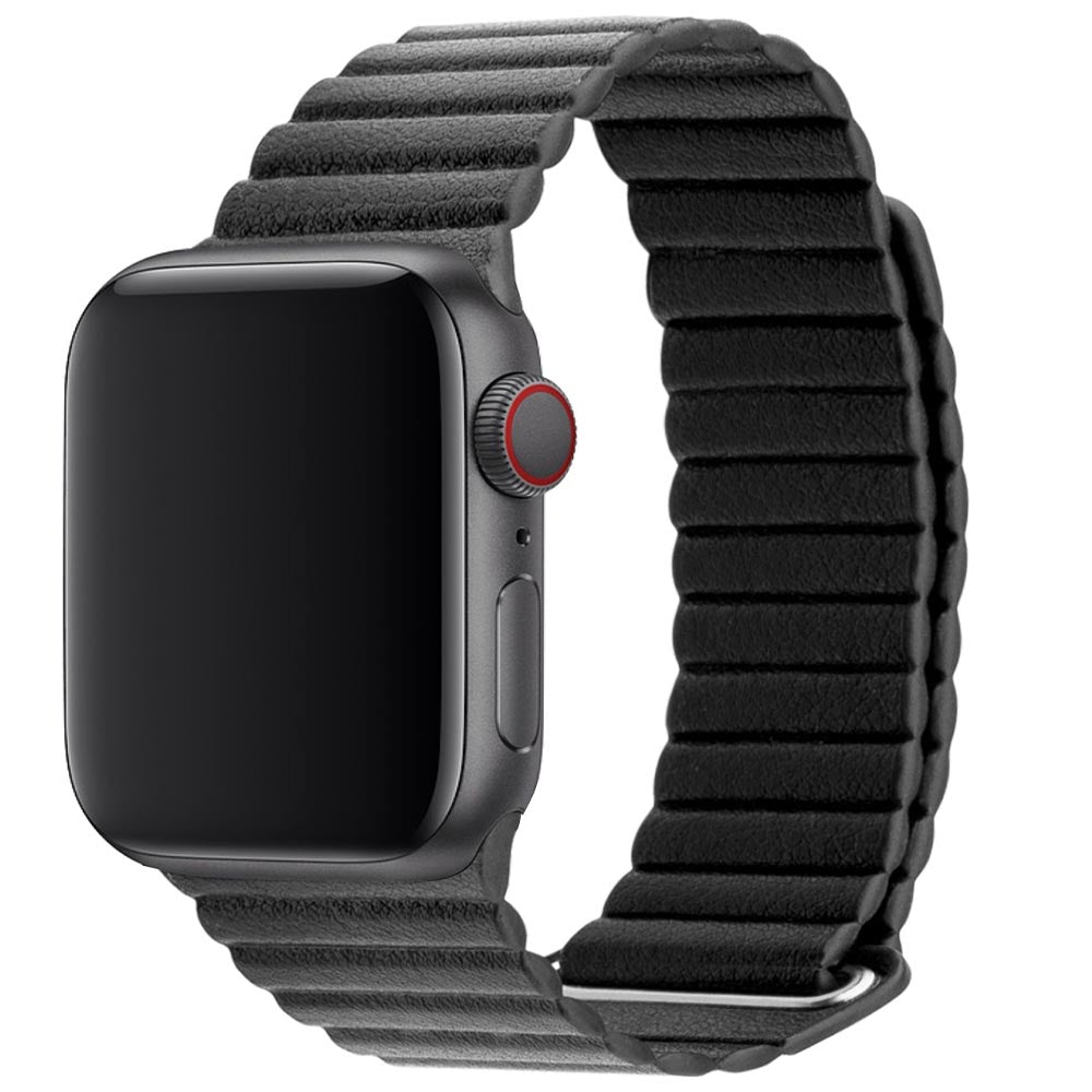 3sixT Apple Watch Band Leather Loop (38/40mm) - Black