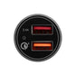 3sixT Car Charger 5.4A + USB-A To Micro USB Cable 1m - Black
