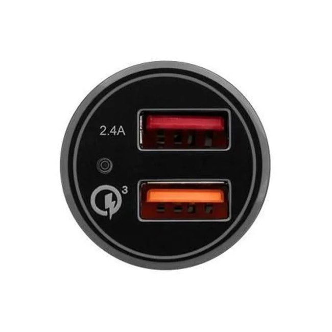 3sixT Car Charger 5.4A + USB-A To Micro USB Cable 1m - Black
