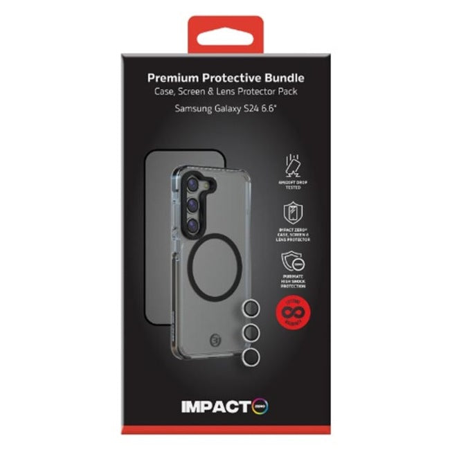 3sixT Impact Zero Premium Case / Screen Protector / Lens Protector (Suits Galaxy S24 Plus)