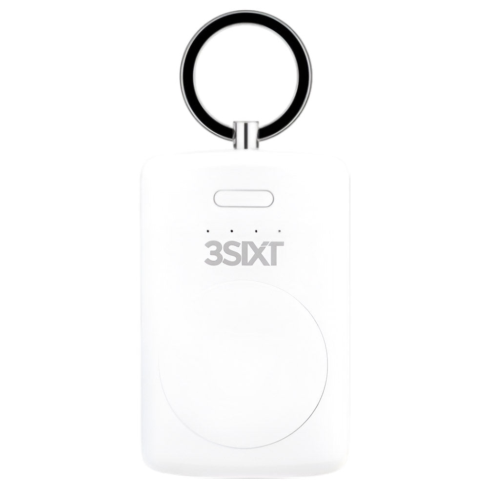 3sixT JetPak Apple Watch Power Bank Keyring 1000mAh - White