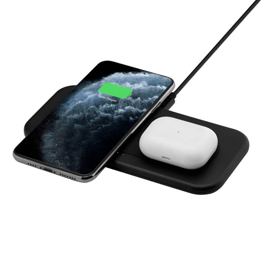 3sixT Karma 15W Dual Wireless Charger with Adapter - Black