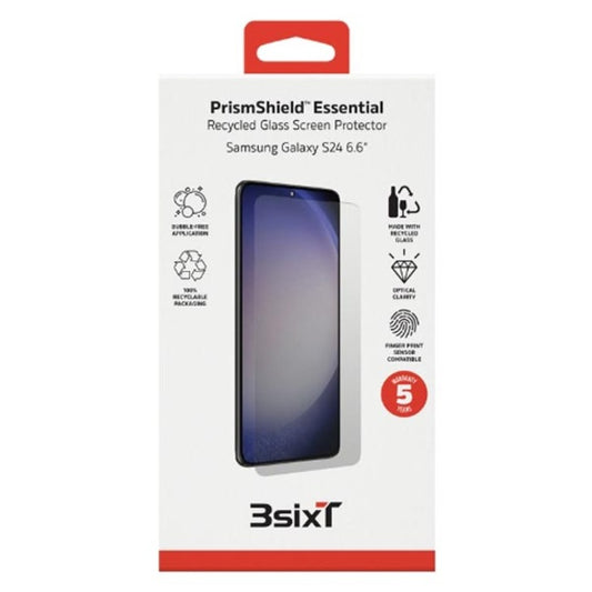 3sixT PrismShield Essential Screen Protector (Suits Galaxy S24 Plus) - Clear