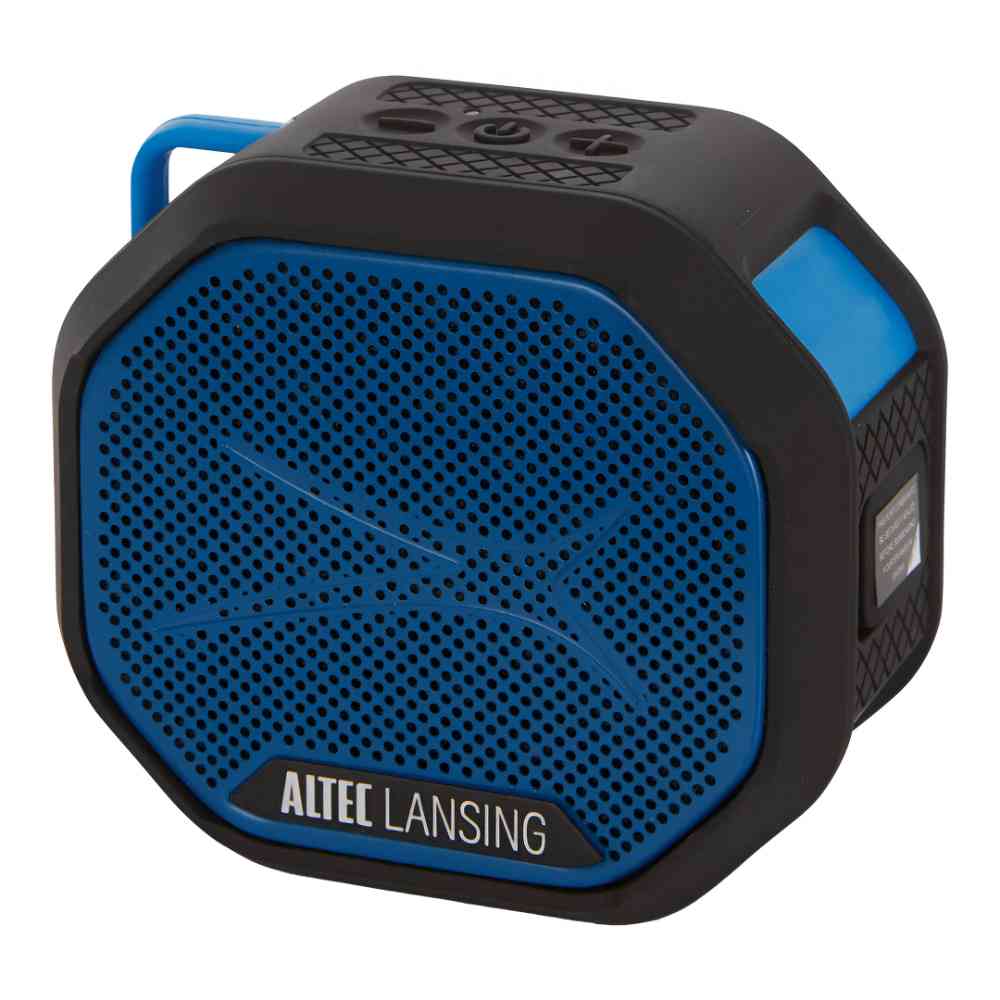 Altec Lansing HydraTrek Rugged Portable Bluetooth Speaker - Blue