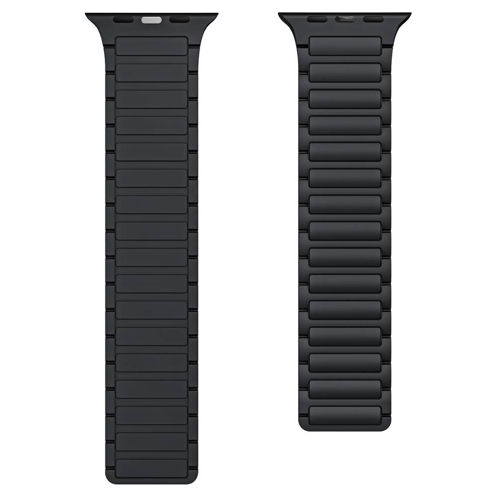 Soka Ocean Silicone Magnetic Apple Watch Band (38/40/41/42 MM) [S10/S11] - Black