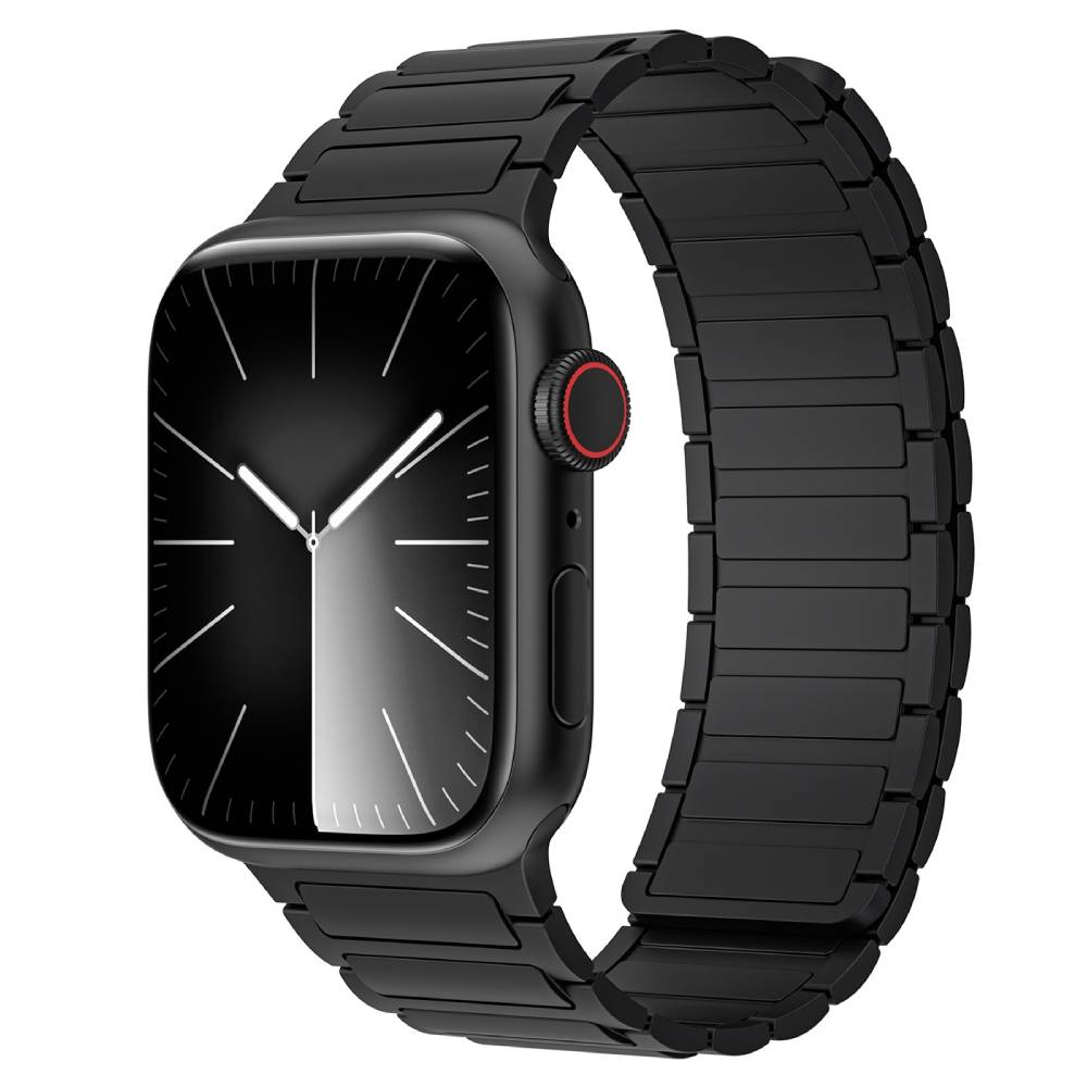 Soka Ocean Silicone Magnetic Apple Watch Band (38/40/41/42 MM) [S10/S11] - Black