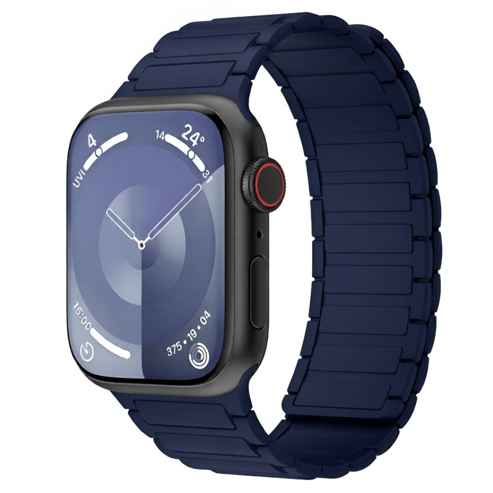 Soka Ocean Silicone Magnetic Apple Watch Band (38/40/41/42 MM) [S10/S11] - Navy