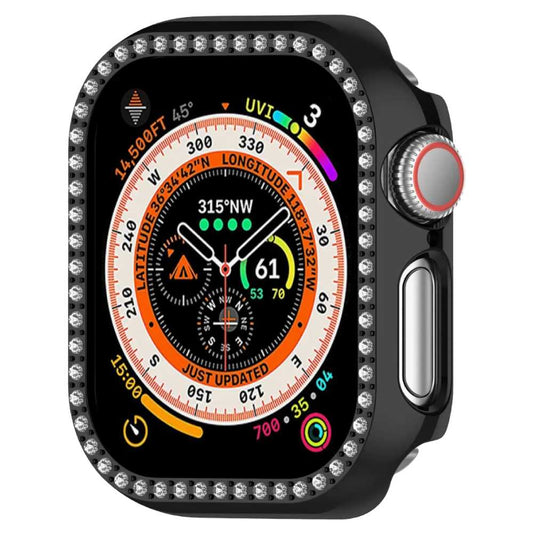 Soka Sparking Diamond PC Case for Apple Watch (49 MM) - Black
