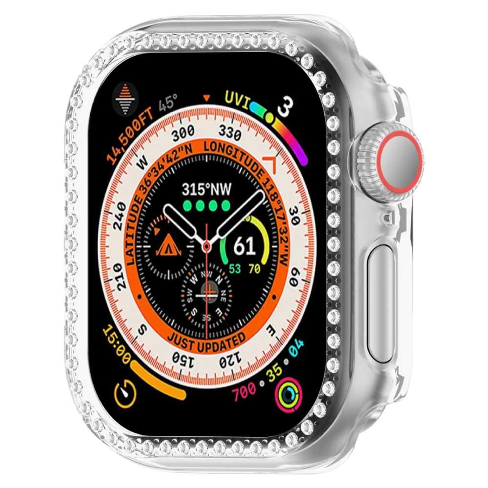 Soka Sparking Diamond PC Case for Apple Watch (46 MM) - Clear
